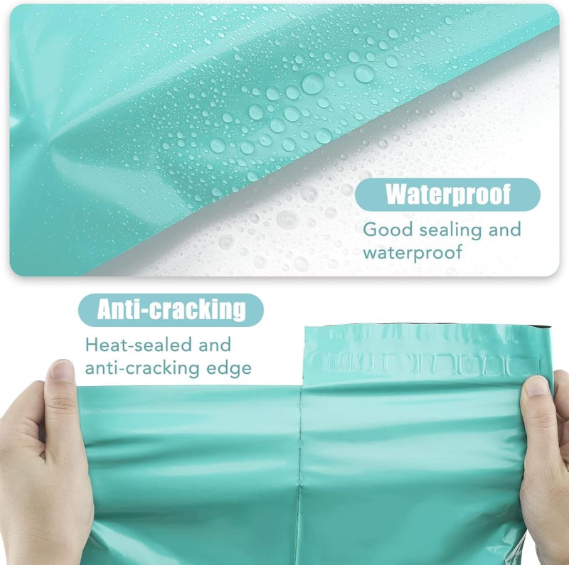 Metronic Poly Mailers 10x13 100 PC, Small Shipping Bags Mailing Envelopes Self Seal, Mailers Poly Bags for Shipping Waterproof and Tear-Proof, Mailing Bag Packaging Bags for Small Business, Teal - Image 4